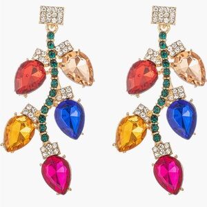 Eye Candy NEW holiday lights, Crystal drop earrings